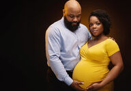 pregnant woman with man
