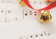 music sheet with jingle bells