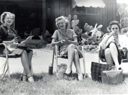 Helene Seay with Millie Conarroe and Jean Bethell